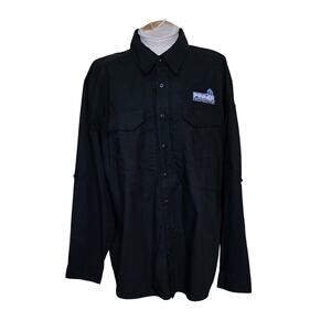 5.11 Tactical Long Sleeve Button Up Shirt Men's XL Black Work  Logo NWOT